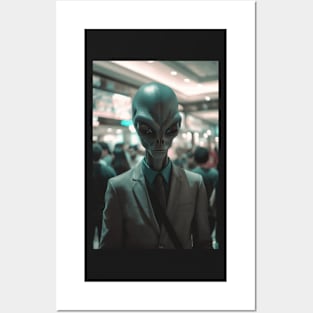 Business Alien - In The Mall Posters and Art